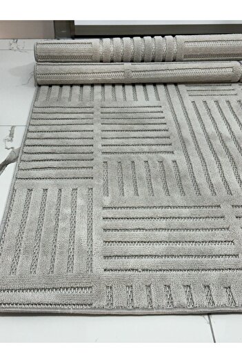 MBA VERONA 9203 Gri Yumuşak Dokulu Halı Kilim Salon Mutfak Koridor Kesme Yolluk Dokuma Halı