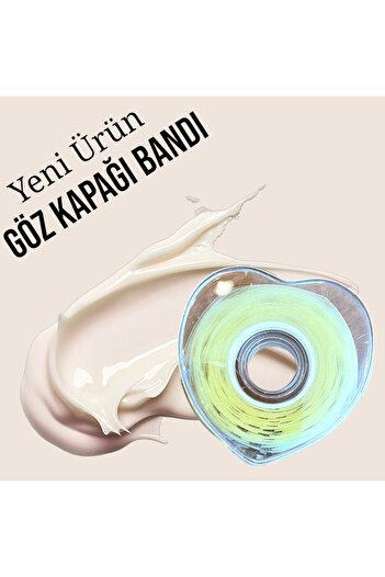 CAPPUCCİNO FASHİON İpek Kirpik Göz Kapağı Bandı Şeffaf