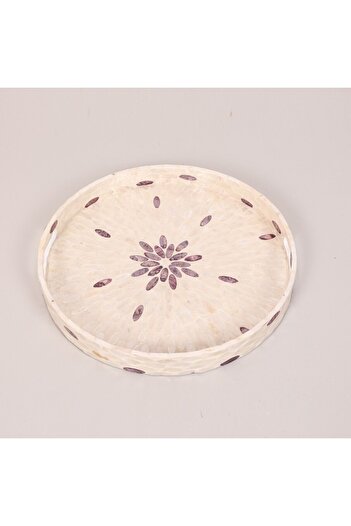 Mylamp PURE SEDEF 40 x4,5 cm. Sedefli Mozaik Tepsi