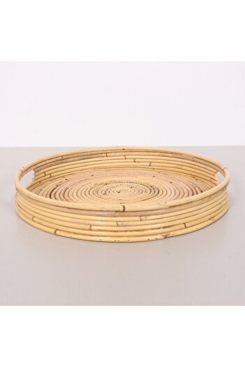 Mylamp Hayal 36X6 cm Kubu Rattan Tray