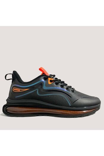 GAMELU Crazy 24Km Men's Sports Shoes - Black/Orange - Size 44
