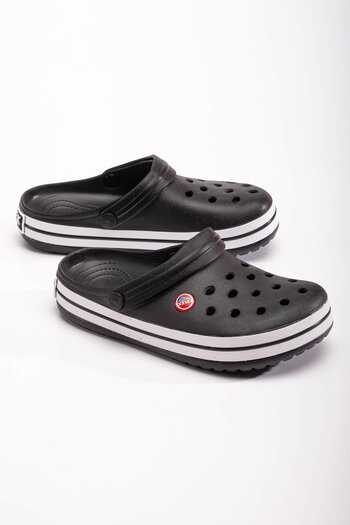 Ccway Sabo Men's Slippers Black White Black