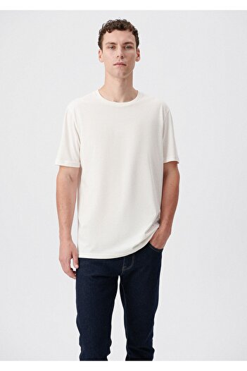 Mavi Basic Ecru T-Shirt Regular Fit / Normal Cut 0610251-70054