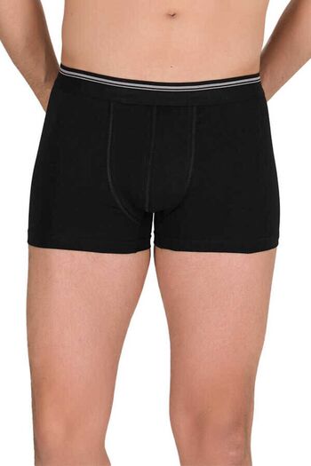 MYS GRUP TEKSTİL Set boxer bărbați din 3 piese din bumbac Lycra - ALB NEGRU ALBASTRU ÎNCHIS / 1097