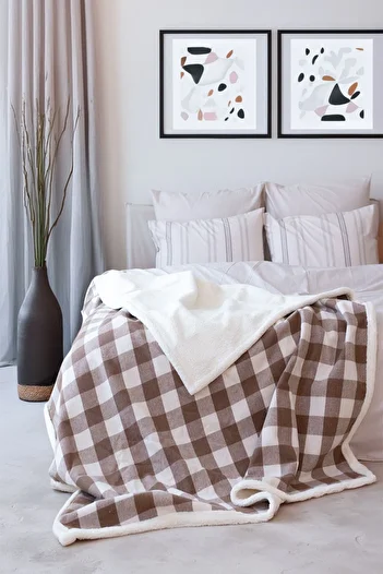 Tekstil Home Scotch Plaid Pattern Reversible Multi-Purpose Welsoft Tv Blanket 160X200 cm