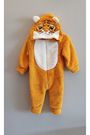 Bebelove Baby Boy/Girl Tiger Welsoft Fleece Children's Jumpsuit