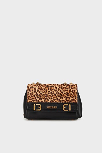 Guess Leather Crossbody Bag - Sestri Wlh 8985210 Leo