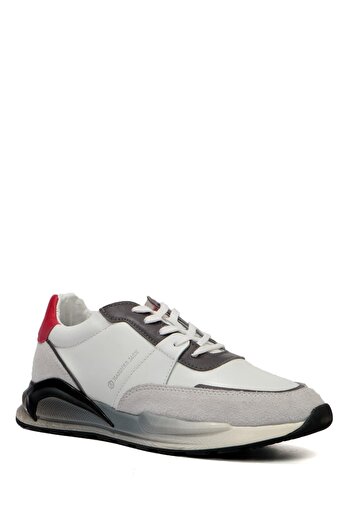 Hammer Jack Amigo Genuine Leather White Men's Sports Shoes