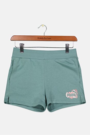 Puma Kids Girl Sportswear Fit Training Shorts, Slate Green