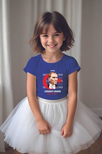 MYADA 29 October Republic Day Ataturk Themed Tutu Skirt T-Shirt Set 22546