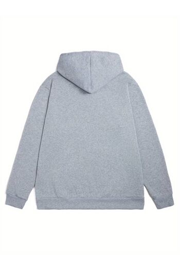 Machetta I Love My Boyfriend Printed Unisex Oversize Winter Sweatshirt - 3 Thread 100% Cotton Hooded Hoodie