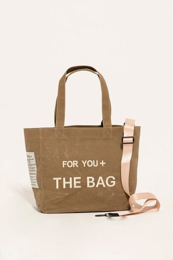 For You Bag Canvas Large Size Milky Kave Bag