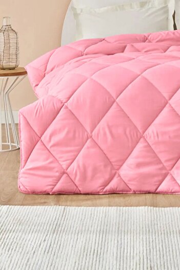 SİHİRLİ AYAKLAR Pink Flannel Double Quilt 195X215 Winter Quilt