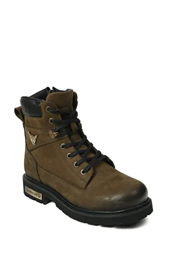 Hammer Jack Ανδρικές μπότες από γνήσιο δέρμα Khaki Nubuck