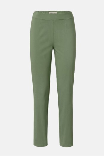 Tchibo Women Slim Fit Plain Straight Leg Pants, Green
