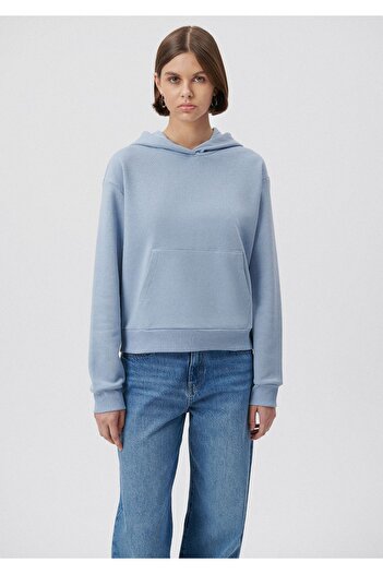 Mavi Hooded Blue Basic Sweatshirt 1611771-85385