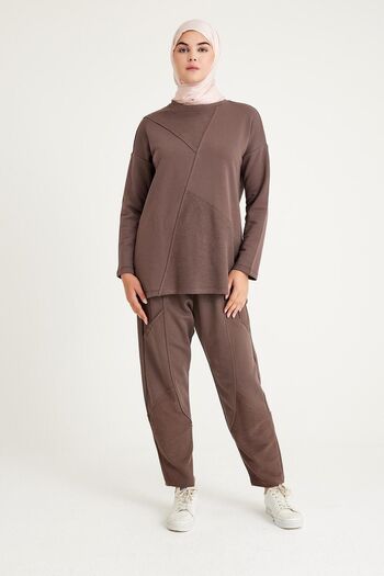 Plistre 2228_sewing Részletes Oversize atléta, hidzsáb készlet