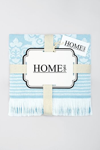 HOME 1961 50x90+70x140 2-х частинний комплект бавовняних рушників для лазні з жакардовим візерунком - висока водопоглинання
