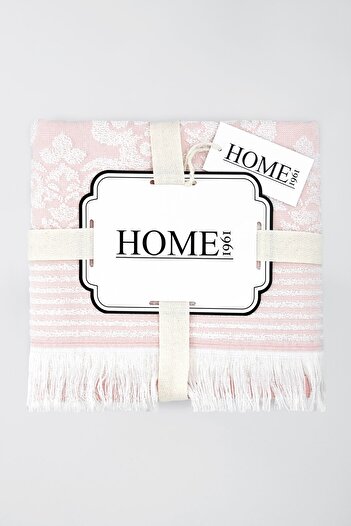 HOME 1961 50x90+70x140 2-х частинний комплект бавовняних рушників для лазні з жакардовим візерунком - висока водопоглинання