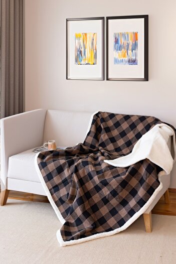 Tekstil Home Scotch Plaid Pattern Reversible Multi-Purpose Welsoft Tv Blanket 160X200 cm