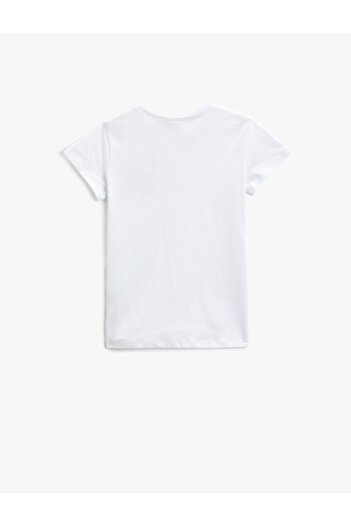 Koton Atatürk bedrucktes Baumwoll-T-Shirt – kurze Ärmel, Rundhalsausschnitt