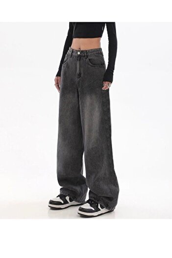 DENİKK YUDOOWEAR RETRO DÜZ SİYAH BAGGY PANTOLON
