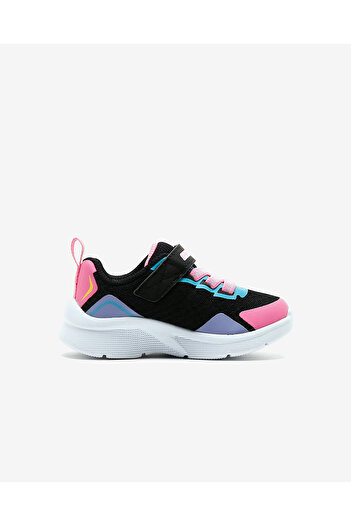 SKECHERS Microspec - Bright Retros Küçük Kız Çocuk Siyah Spor Ayakkabı 302348n Bkmt