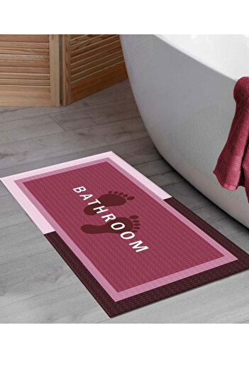SİHİRLİ AYAKLAR Waterproof Non-Slip Bath Mat Bathroom Carpet Water Absorbent Non-Slip Mat 50X70
