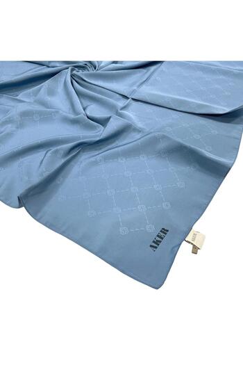Aker Monogram Scarf - Indigo 925
