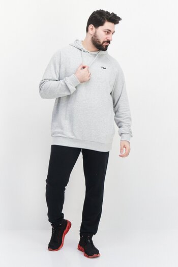 Fila Men Sportswear Fit Long Sleeve Training Hoodies, Grey