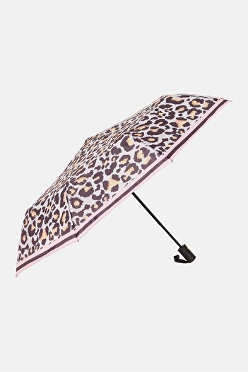 Olivia & Kate Automatic Animal Printed Umbrella, Black