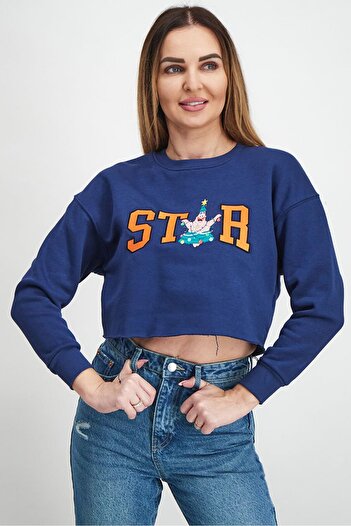 Don't Call Me Jennyfer Women Crew Neck Long Sleeve Graphic Sweatshirts, Navy