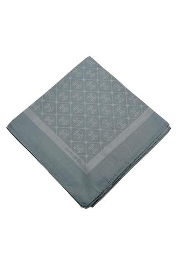 Pierre Cardin Metallic Blue Cotton Scarf -1030400-972