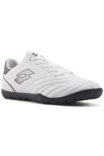 Lotto Defender Tf 4Fx Men's White-Black Astroturf Football Shoes