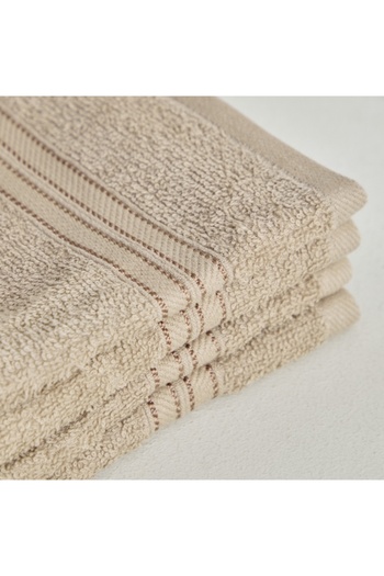Home Box Essential 4-Piece Carded Face Towel Set - 30x30 cm