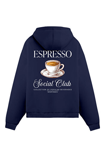 Mounte Bianca Unisex Espresso - Κανονικό Hoodie