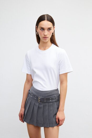 VATKALI Pleated mini short skirt - Padded edition