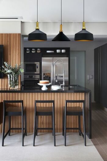 Bamyum Üçlü Siyah Adfabilis Sarkıt Lamba Yemek Masası Oturma Odası Mutfak Salon Otel Showroom Kafe