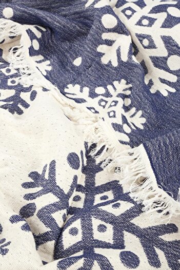 Befera Design single Muslin Pique - 100% Cotton Jacquard Bedspread, Tv Blanket 140x200 snowflake