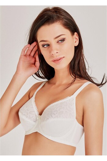 Magic Form 6297 Lace Hollow Gatherer Bra - Ecru
