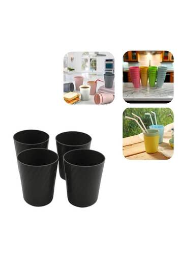 Piev Anthracite Set of 4 - Multi-Purpose Picnic and Camping Glasses