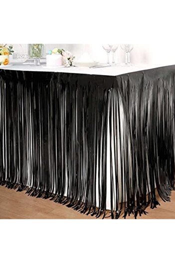 parti sürprizi Black Table Skirt 1 Piece