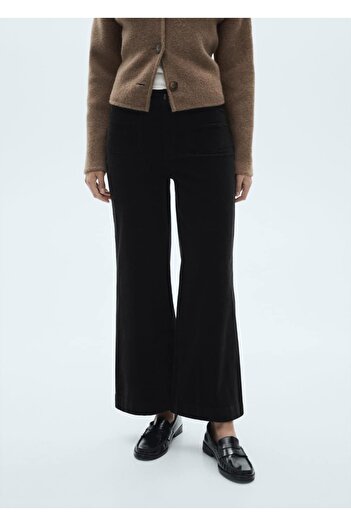 MANGO Woman Catherin Culotte Corduroy Trousers