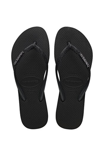 Havaianas Slim Glitter Blackblack Black Women's Slippers