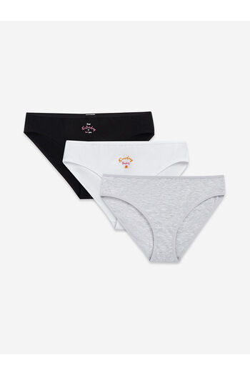 LC Waikiki Lw - Chiloți de bikini imprimați, pachet de 3