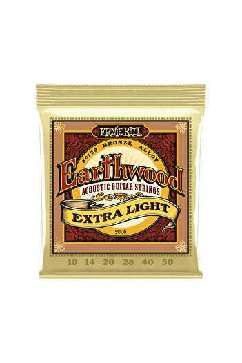 Ernie Ball P02006 Extra Light 10-50 Akustik Gitar Teli