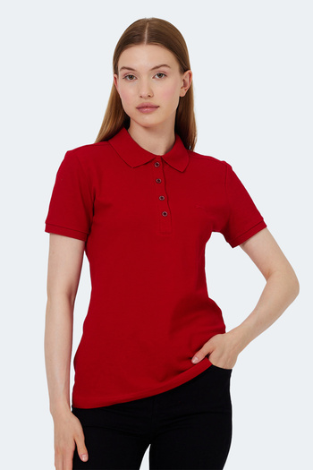 Slazenger Vera I Women's Polo Neck Red T-Shirt