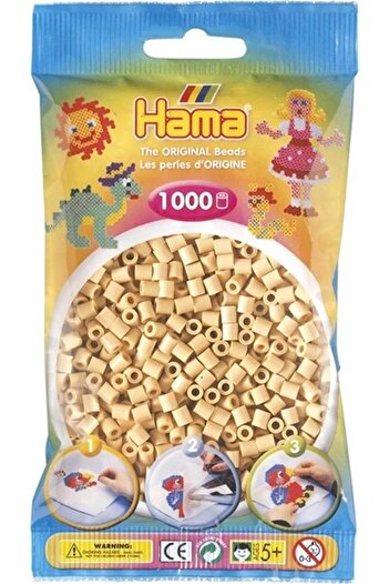 Hama Μπεζ Μίντι Χάντζες - 1.000 τεμάχια