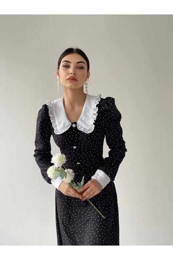 conconmoda Rochie midi Irmak fără bretele cu detaliu trandafiri