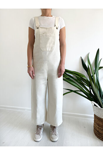 FREYA MODA Gabardine Salopet Baggy Mold Jumpsuit
